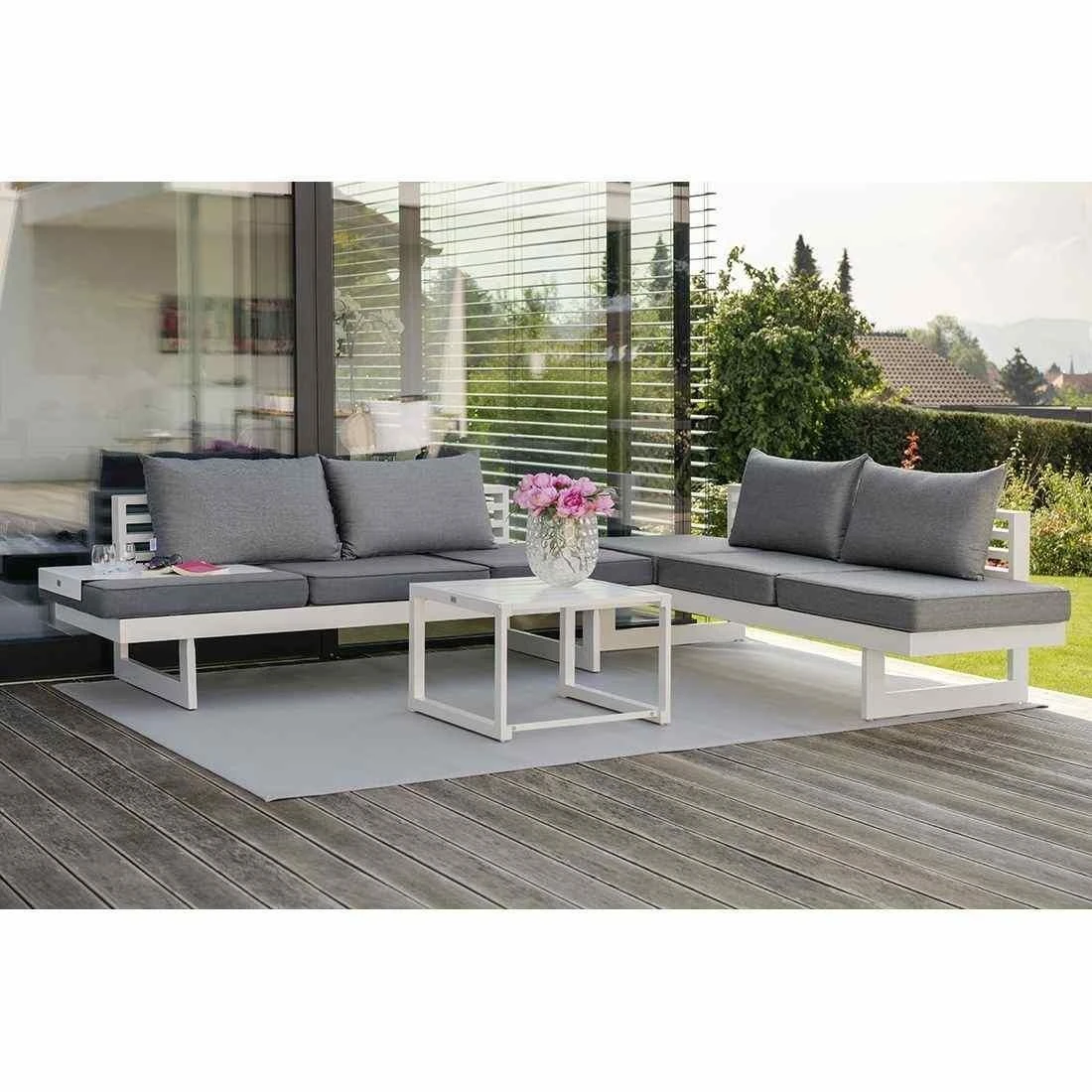 Stern Novus Funktionstisch 63x67x43cm Aluminium Weiß – Bild 2