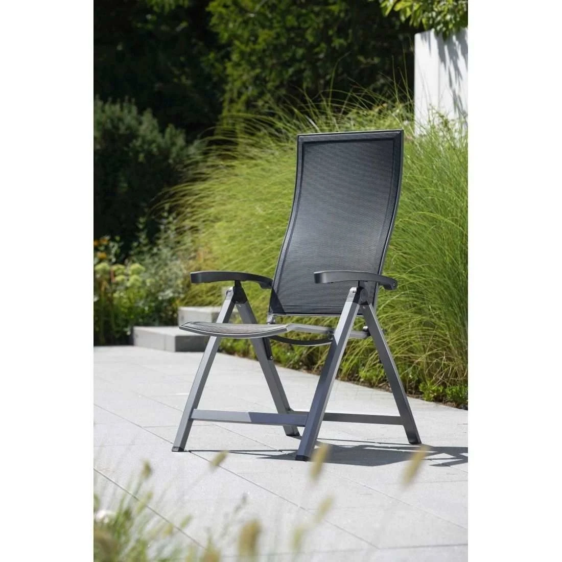 Stern Kari Klappsessel Aluminium/Textilene Graphit/Silbergrau – Bild 2