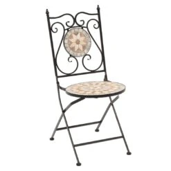 OUTLIV. Mosaik Klappstuhl Eisen/Mosaik Schwarz/Mosaik
