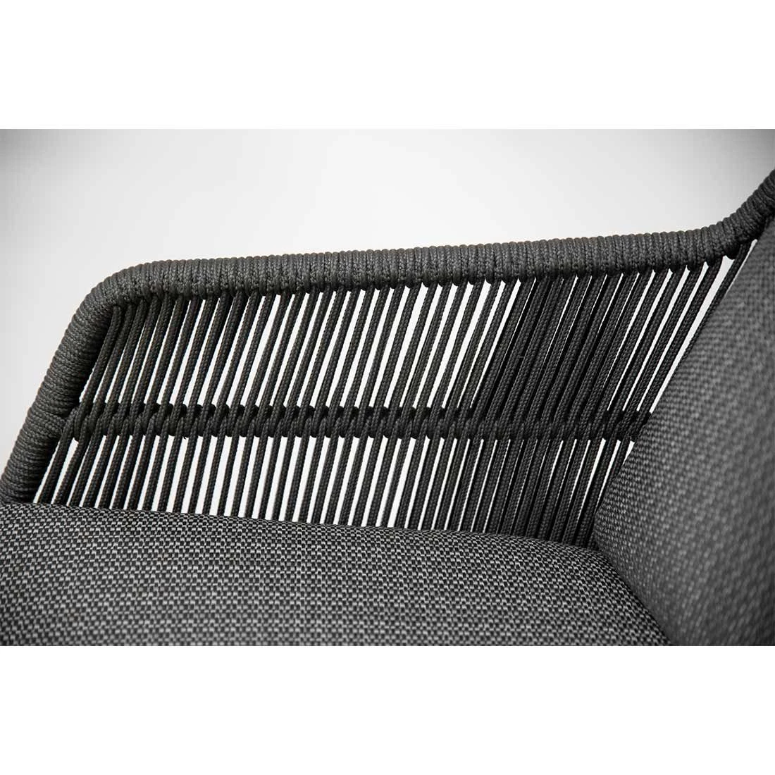 4Seasons Valencia Gartensessel Aluminium/Rope Anthrazit – Bild 6