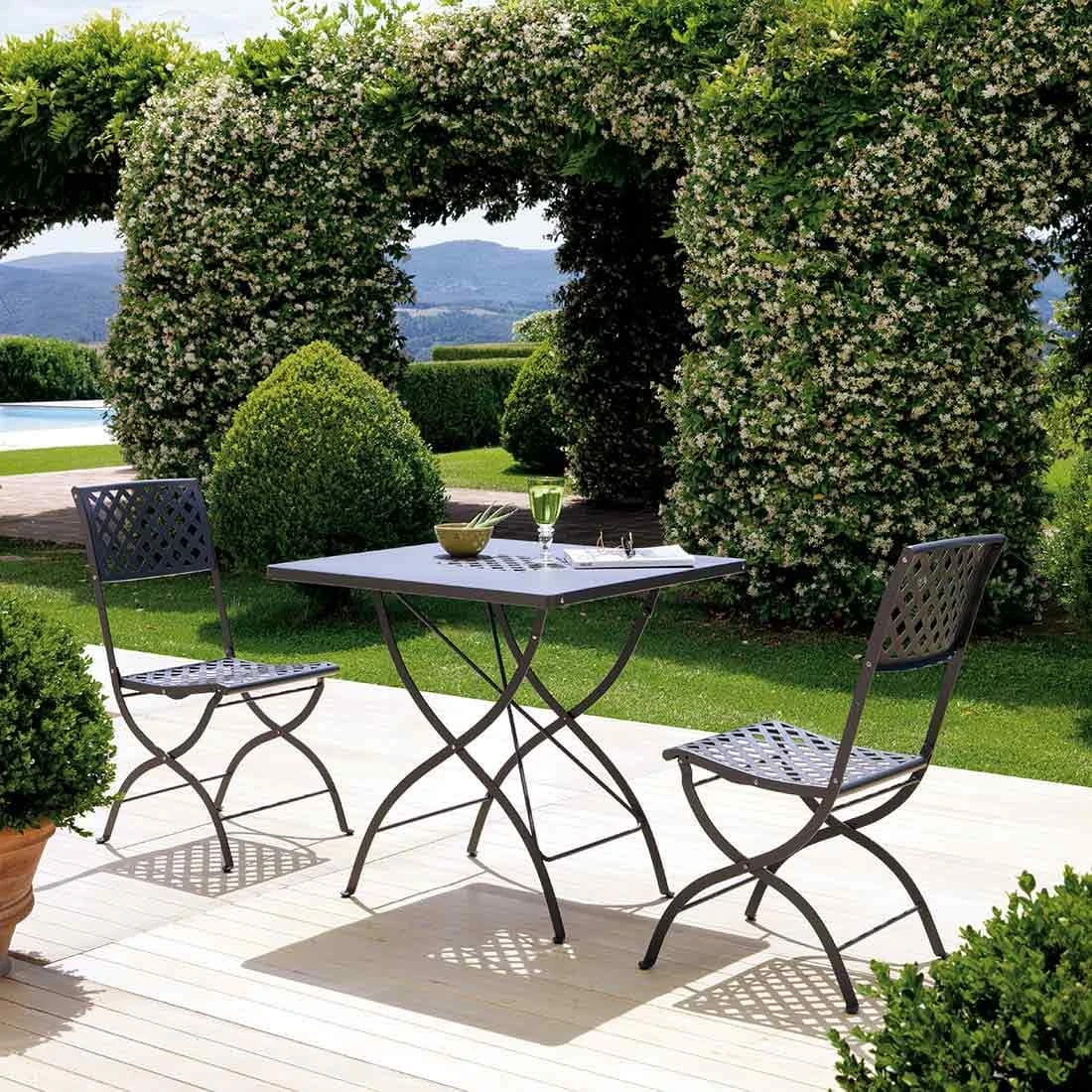 Vermobil Springtime Klappstuhl Stahl Antikgrau – Bild 3