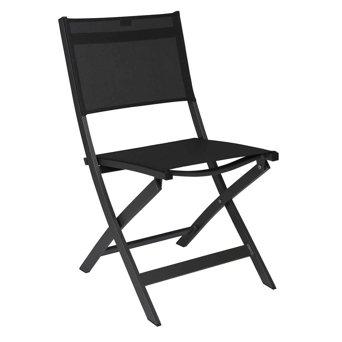 Stern Joe Balkonklappstuhl Alu/Textilene Anthrazit/Schwarz