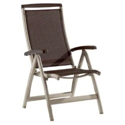 Sieger Royal Klappsessel Aluminium/Textilene Champagner/Mocca