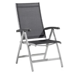 Sieger Bodega Klappsessel Aluminium/Textilene Graphit/Grau