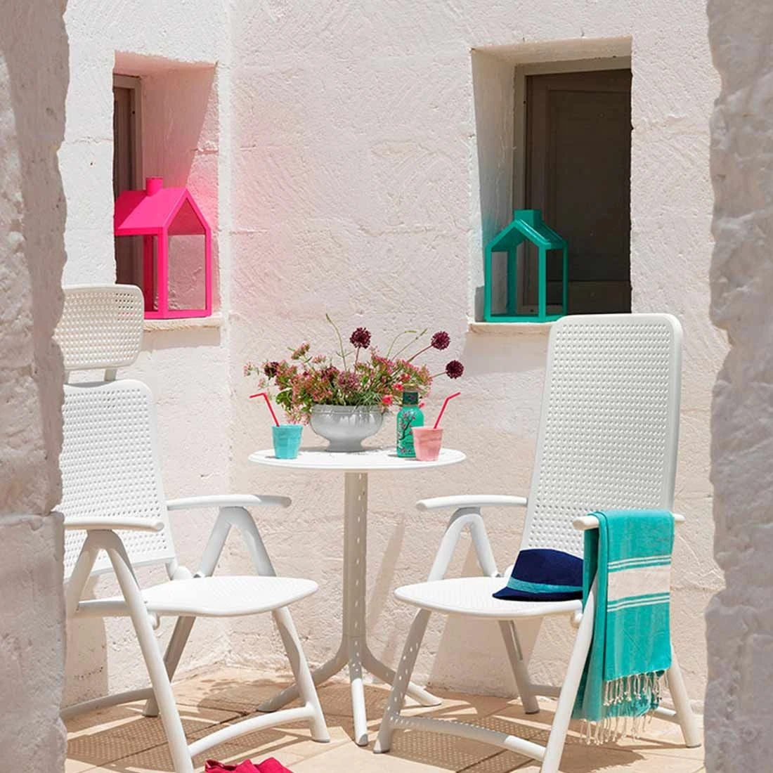 Nardi Acquamarina Klappsessel Kunststoff Weiß – Bild 5