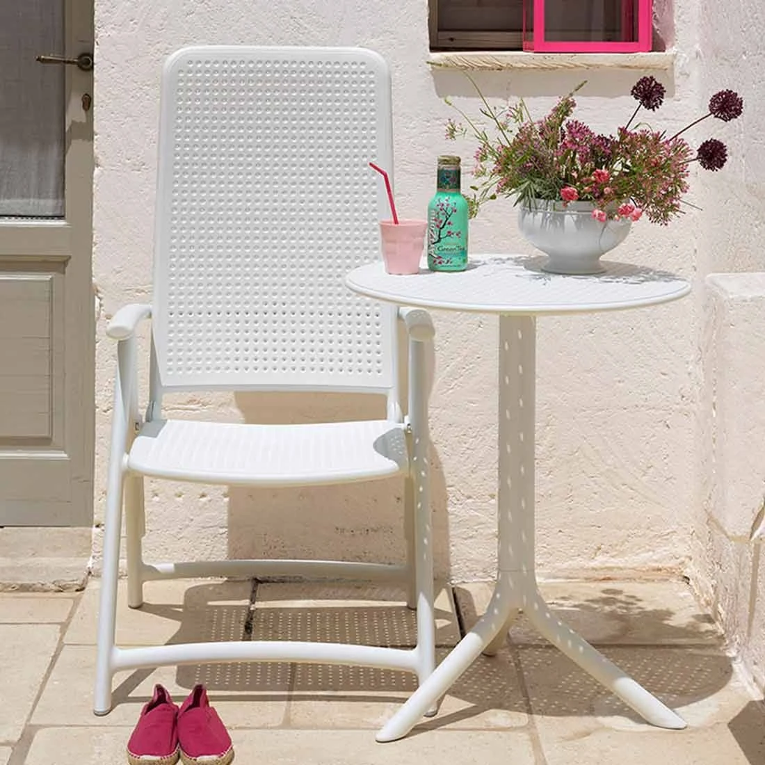 Nardi Acquamarina Klappsessel Kunststoff Weiß – Bild 6