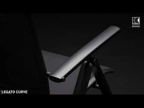Kettler Legato Curve Klappsessel Aluminium/Textilene Anthrazit – Bild 2