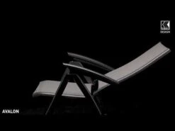 Kettler Avalon Klappsessel Aluminium/Textilen Anthrazit/Graphit