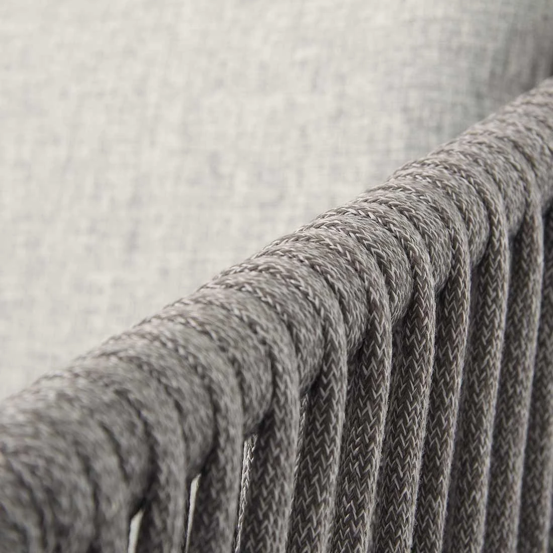 Acamp Manhattan Gartensessel Aluminium/Rope/Polster Anthrazit/Silbergrau – Bild 3