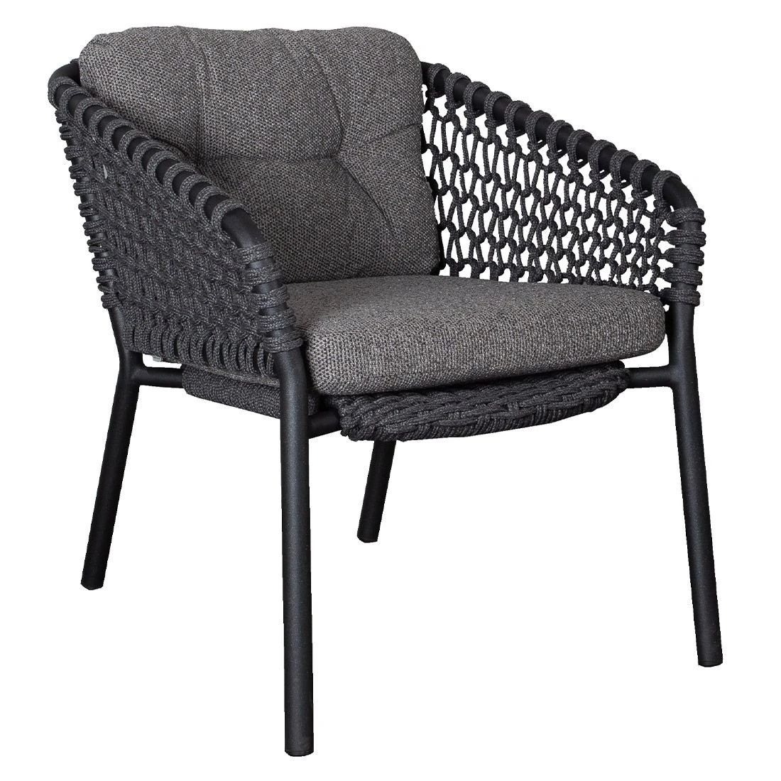Cane-Line Ocean Loungesessel Aluminium/Rope Dark Grey – Bild 2