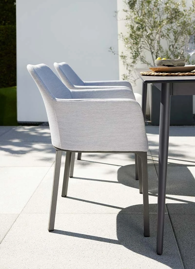 Interliving 7003 Diningstuhl Aluminium/Acryl Anthrazit/Grau – Bild 5