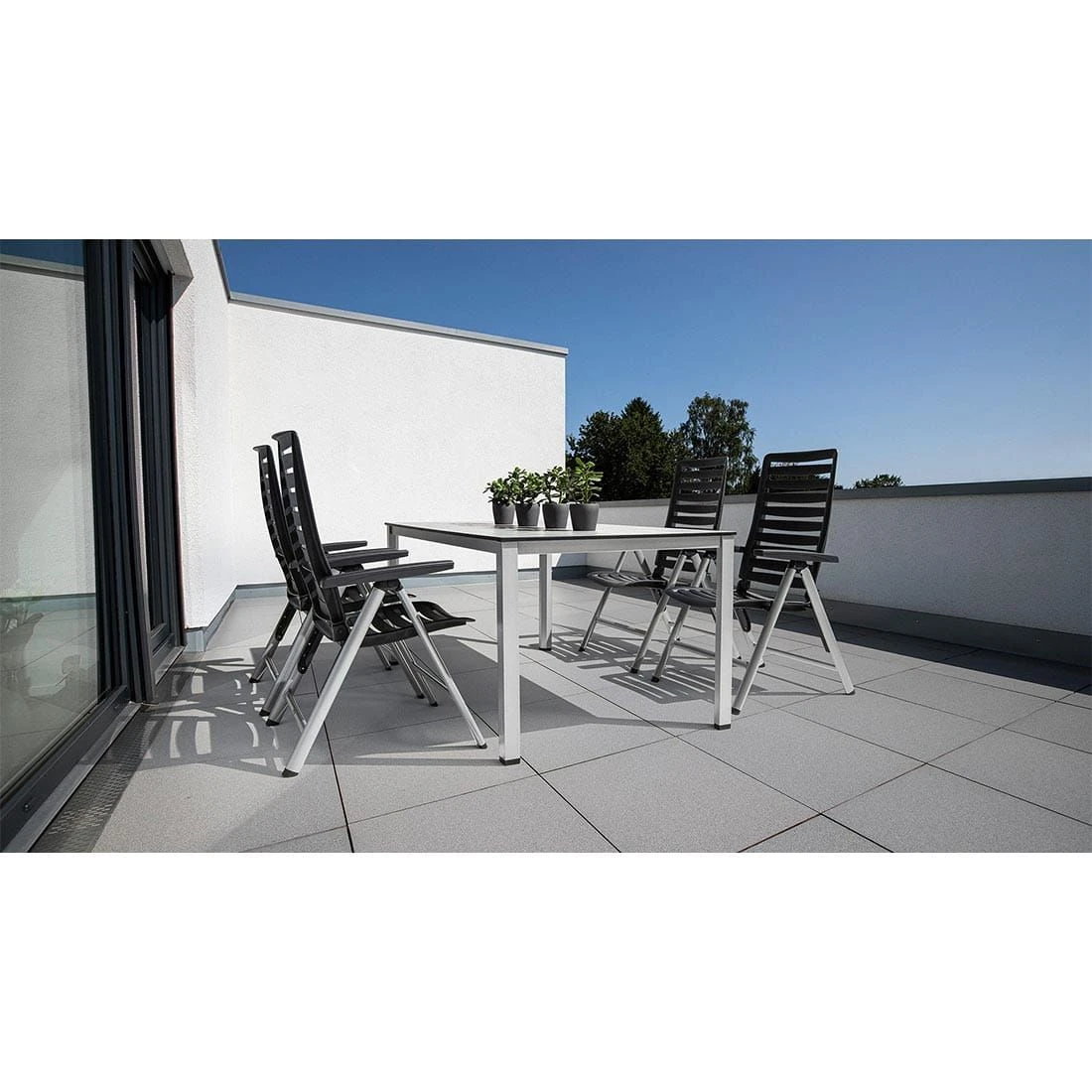 Kettler Wave Klappsessel Aluminium/Kunststoff Silber/Anthrazit – Bild 4