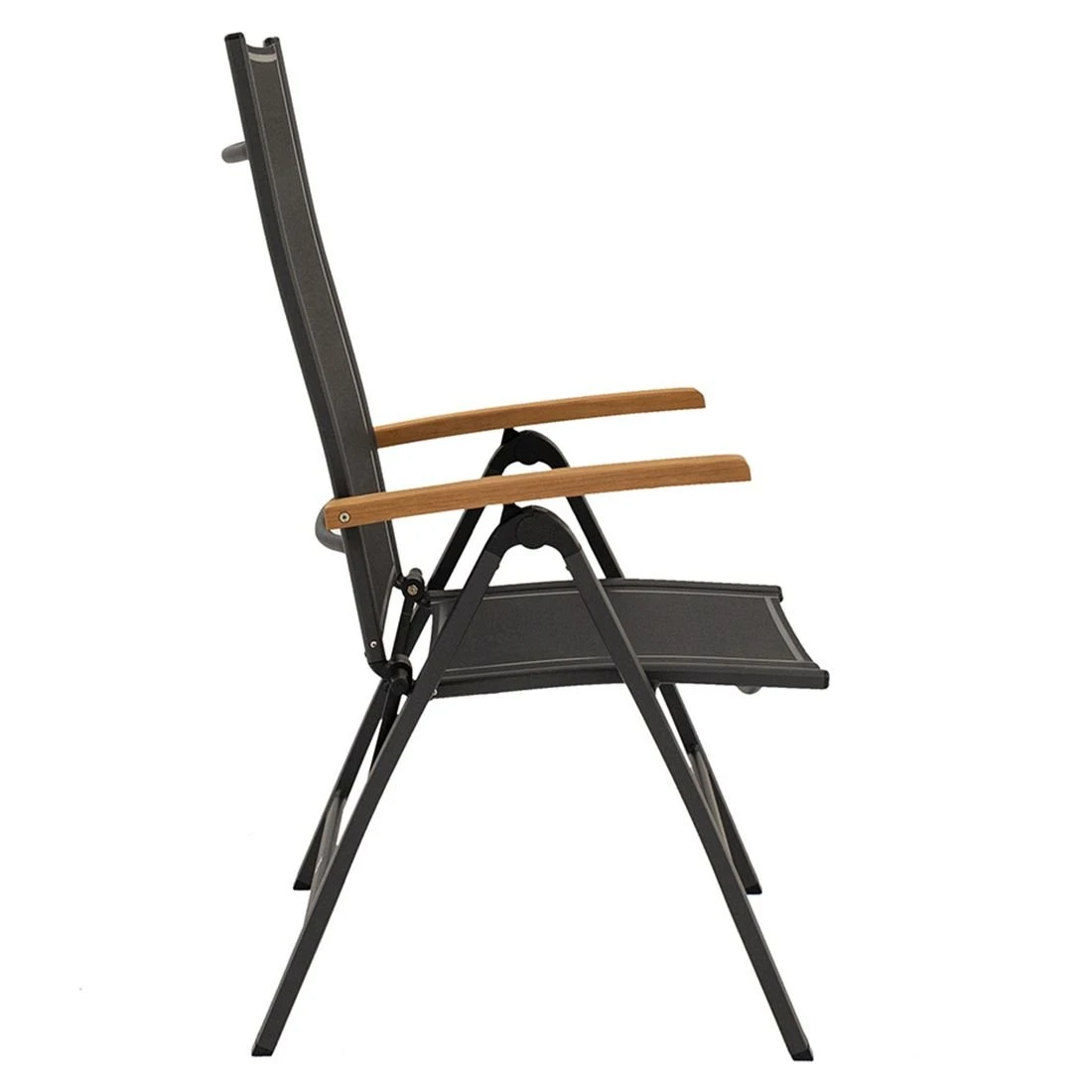 LC Garden Unicamo Klappsessel Aluminium/Textilene Anthrazit/Natur – Bild 3