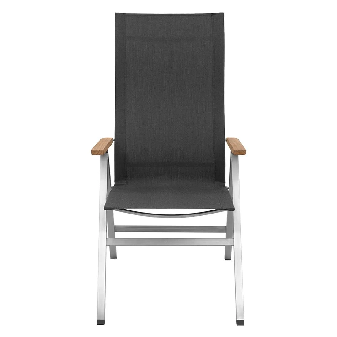 OUTLIV. Kreta Klappsessel Edelstahl/Textilene Silber/Coal – Bild 2