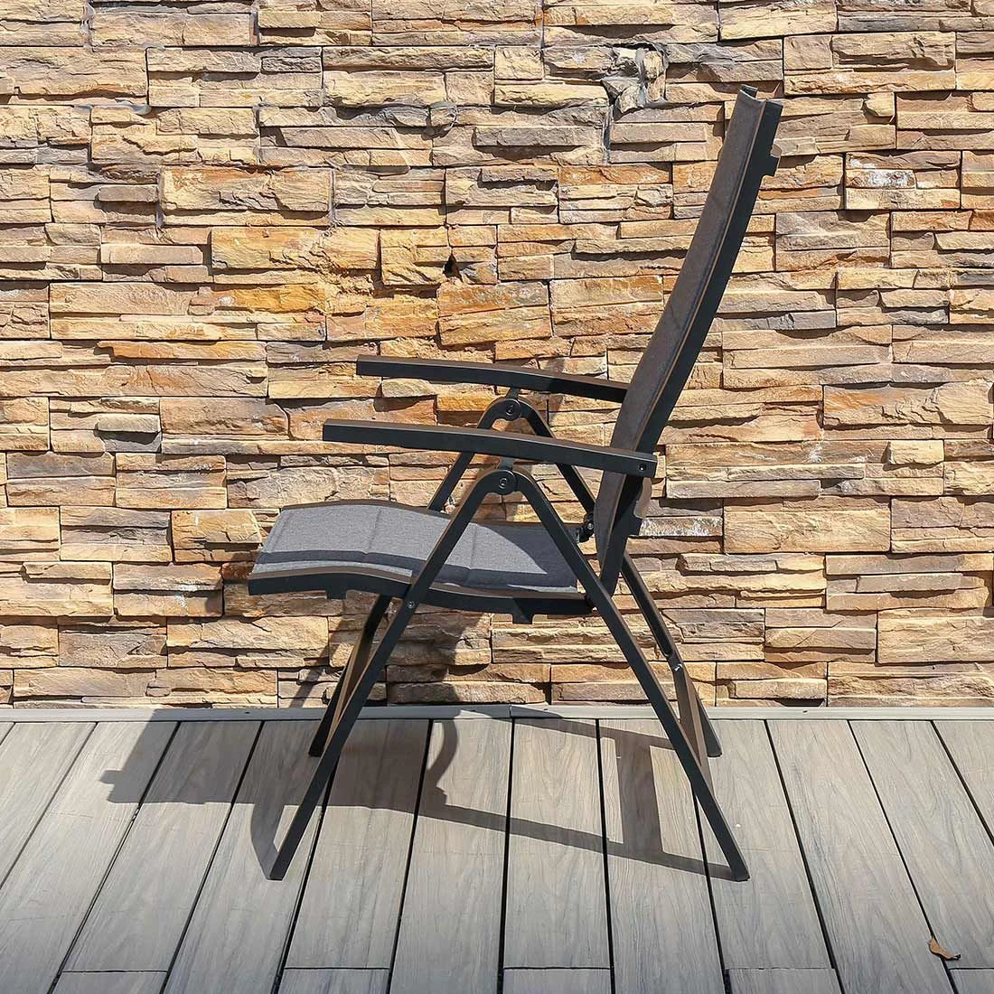 OUTLIV. London Klappsessel Aluminium/Sunbrella Anthrazit/Sooty – Bild 3