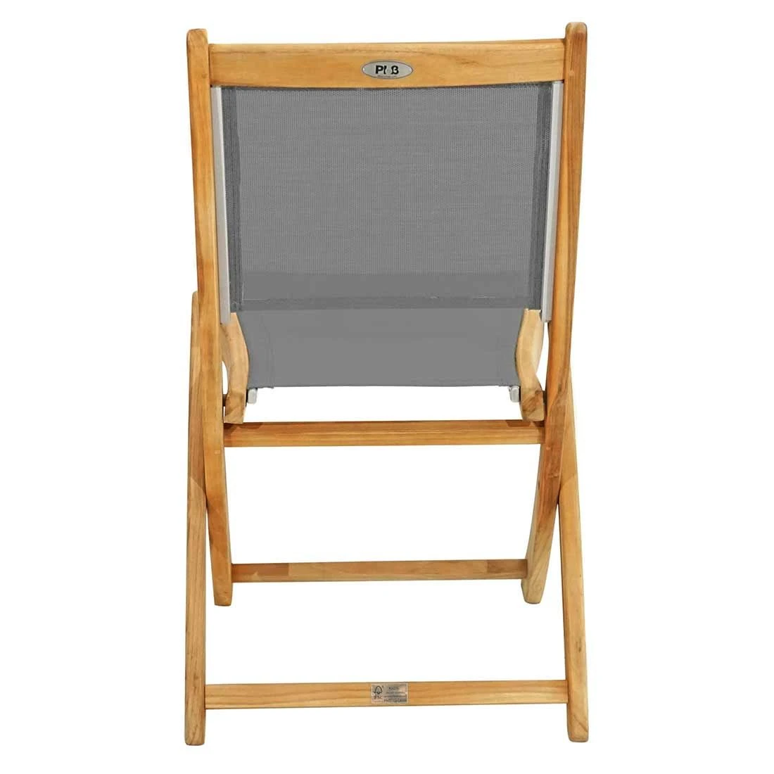 Ploß Manila Klappstuhl Akazie/Textilene Natur – Bild 4