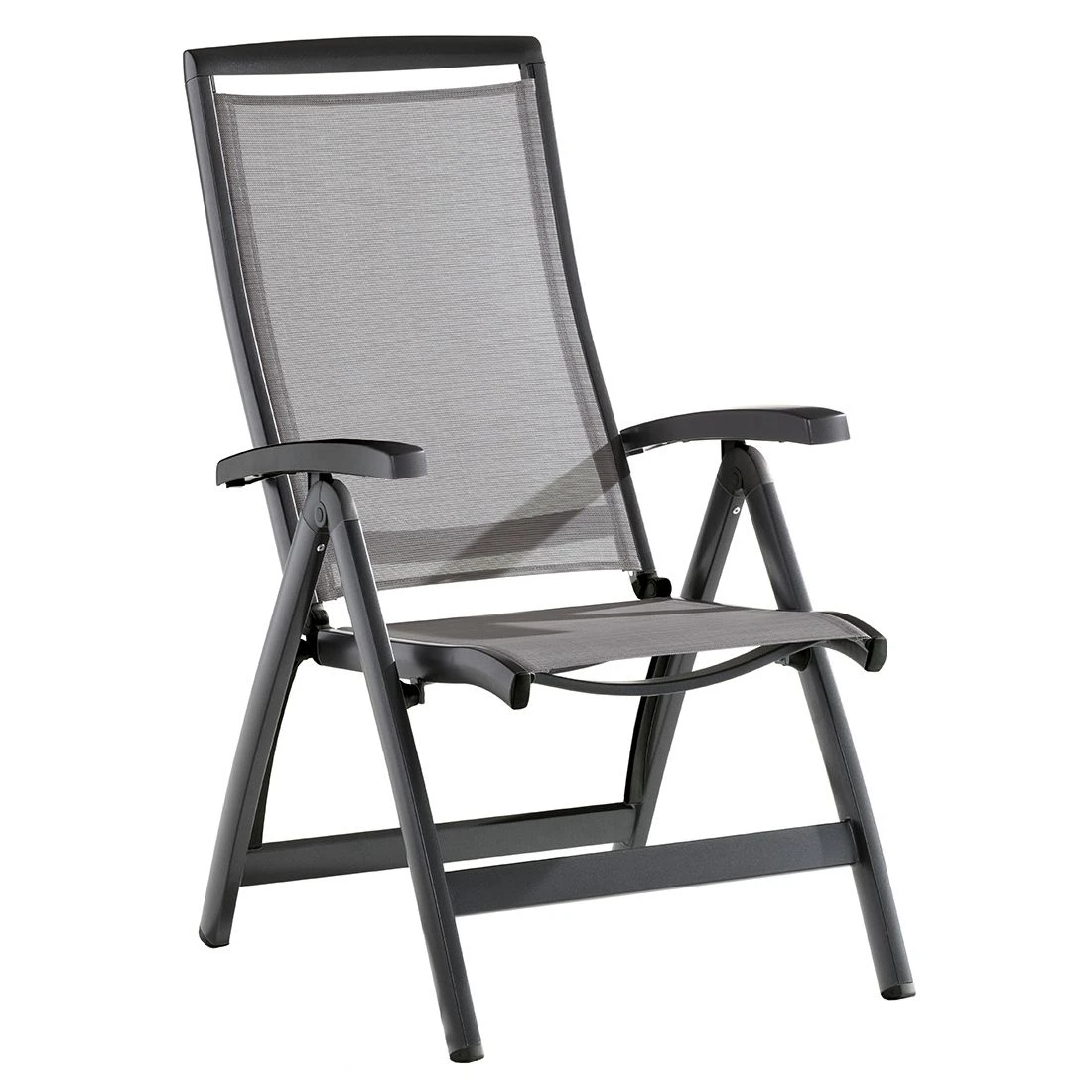 Sieger Royal Klappsessel Aluminium/Textilux® Eisengrau/Hellgrau