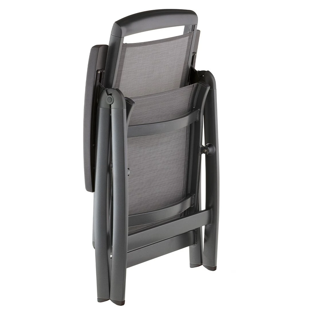Sieger Royal Klappsessel Aluminium/Textilux® Eisengrau/Hellgrau – Bild 5