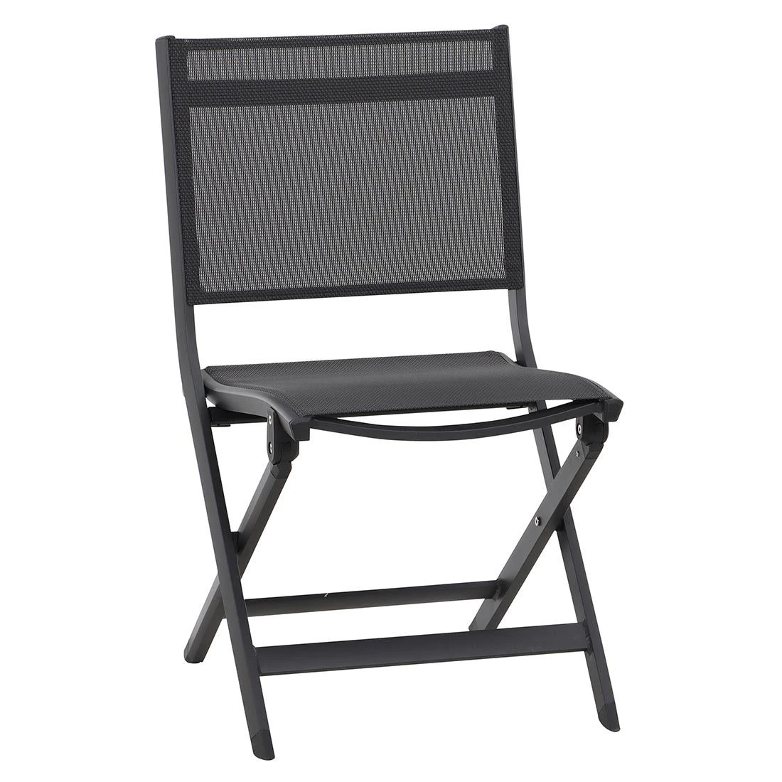Siena Garden Tesoro Klappstuhl Aluminium/Ranotex®-Gewebe Matt Anthrazit/Silber-Schwarz