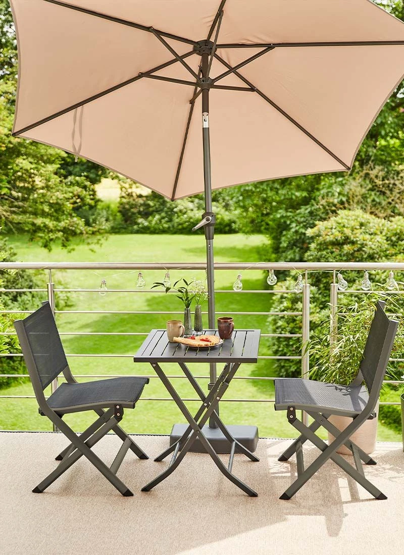 Siena Garden Tesoro Klappstuhl Aluminium/Ranotex®-Gewebe Matt Anthrazit/Silber-Schwarz – Bild 7