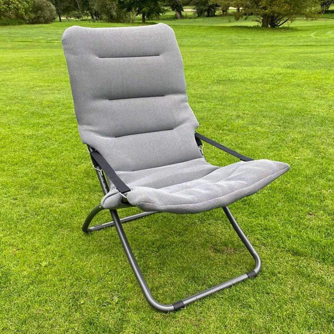 Sungörl Fiesta Sky Dream Klappsessel Aluminium/3D Mesh Anthrazit/Grün – Bild 2